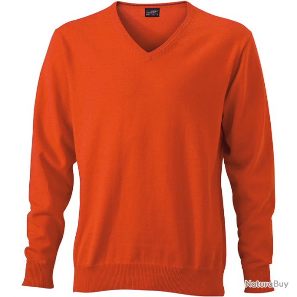 Pull Homme-JAMES NICHOLSON Orange JN65907