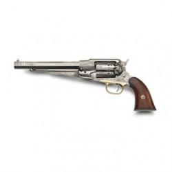 Revolver Pietta 1858 Rm laiton nickelé gravé - Cal. 44