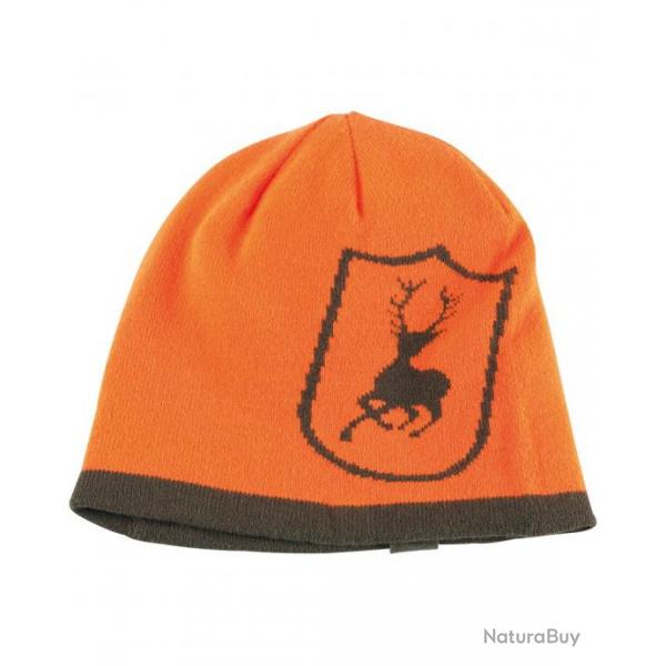 Bonnet rversible Cumberland (Couleur: Brun / Orange fluo)