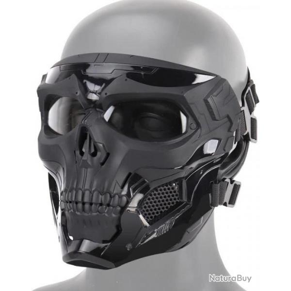 Masque Airsoft respirant motif crne - Protection complte - LIVRAISON GRATUITE ET RAPIDE