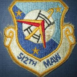 Patch US Air Forces Vietnam "512th Military Airlift Wing"