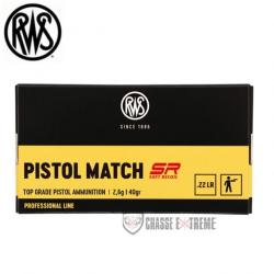 50 Munitions RWS Pistol Match SR Cal 22 Lr 40gr LRN