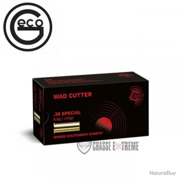 50 Munitions GECO cal 38 Special 146gr WC