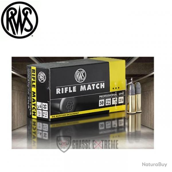 50 Munitions RWS Cal 22 Lr 40gr Rifle Match