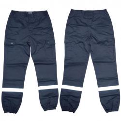 Pantalon SSIAP avec bandes réfléchissantes et poches cargo