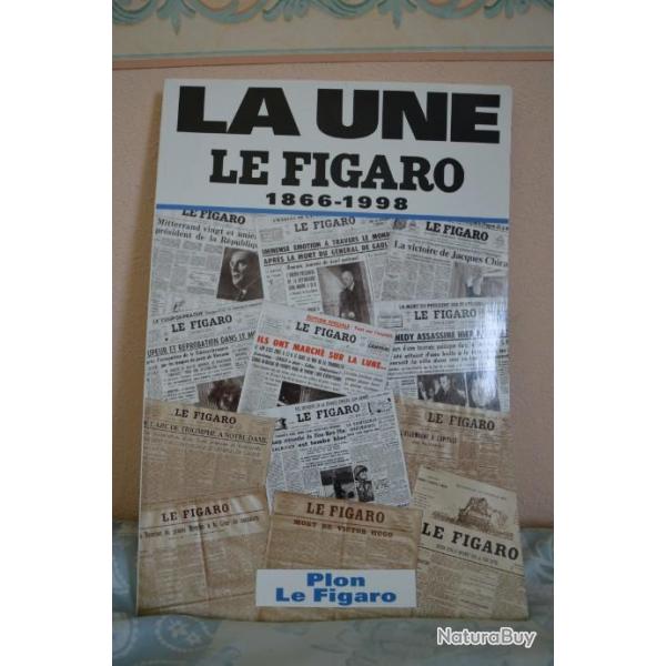 Grand livre "la une le Figaro 1866-1998