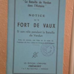 Petit livret "la bataille de Verdun dans l'Histoire - le Fort de Vaux