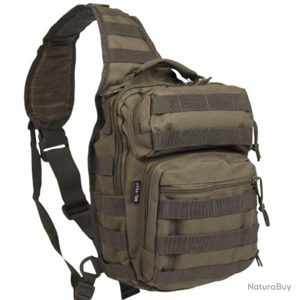 Sac  dos 1/2 jour Assault Pack Small One Strap Mil-Tec - Vert olive