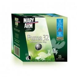 25 CARTOUCHES MARY ARM PUMA 32 BG CAL 12 PLOMB