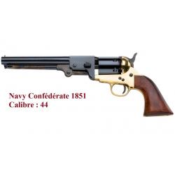 Revolver à poudre noir  Navy confédérate 1851 Cal. 44