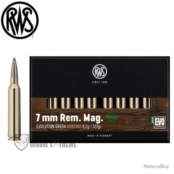 Promo 20 Munitions RWS cal 7mm Rem Mag 127gr Evo Green