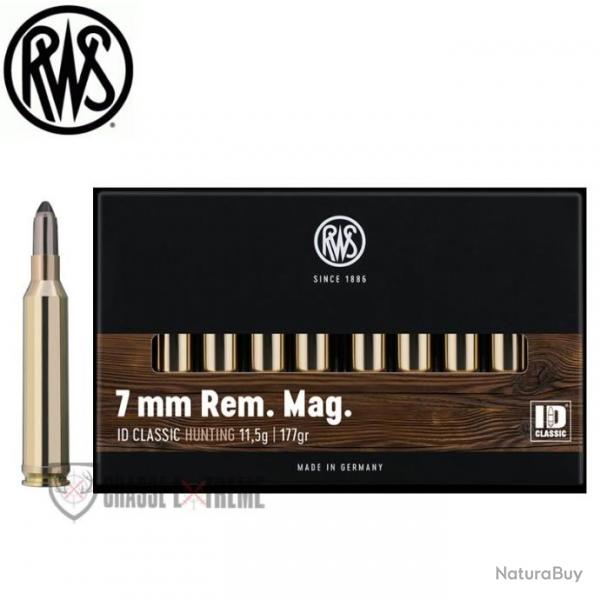 Promo 20 Munitions RWS cal 7mm Rem Mag 177gr ID Classic