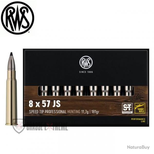 Promo 20 Munitions RWS cal 8X57 JS 181gr Speed Tip Pro Short Rifle