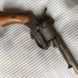 revolver liégeois à broche calibre 7mm type Lefaucheux