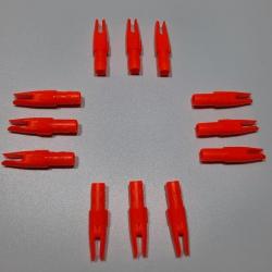 Lot de 12 Encoches Intérieures Easton Super 3D Nock S-Nock Orange Heavy 6.2mm