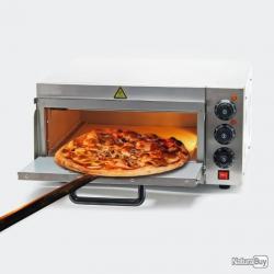 ++-Four à pizza 2000W avec brique réfractaire pour pizza au four à pierre  ref pizza61998four