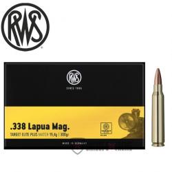 Promo 20 Munitions RWS cal 338 Lapua Mag 300gr Target Elite Plus