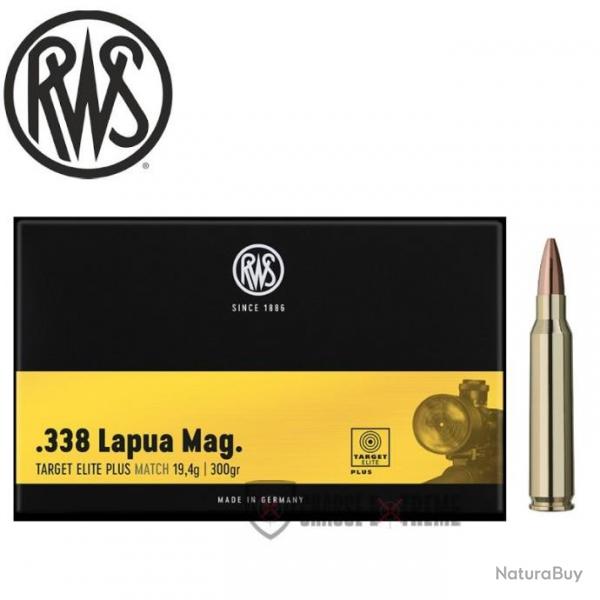 20 Munitions RWS cal 338 Lapua Mag 300gr Target Elite Plus