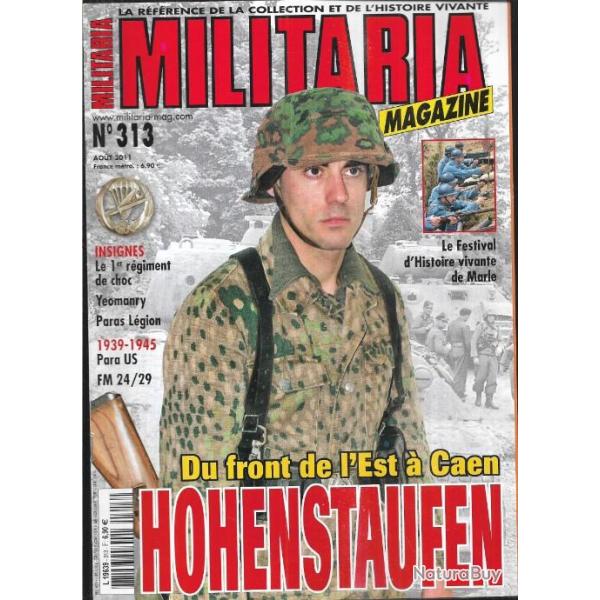 Militaria magazine 313 hohenstaufen, insignes 1er rgiment de choc, fm 24/29, paras lgion et us