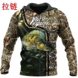 PROMOTION : SUPERBE SWEAT À CAPUCHE PÊCHE , FERMETURE ZIPPÉE REF 1208