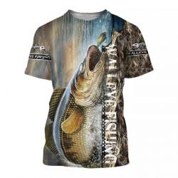 SUPERBE : T - Shirts  Impression 3 D PÈCHE REF 1222