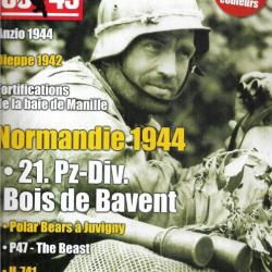 39-45 Magazine 301 u-boote u-741, dieppe 1942 pertes , 21e pz-div bois de bavent ,p-47, anzio 1944