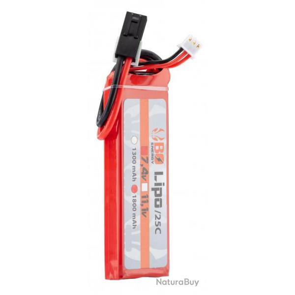 1 stick batterie Lipo 2S 7.4V 1800mAh 25C