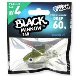 Fiiish Black Minnow 140 Tetes N°4 Deep Kaki 60g