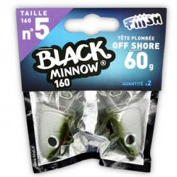Fiiish Black Minnow 160 Tetes N°5 Off Shore Kaki 60g