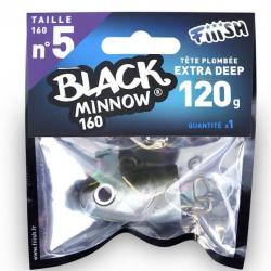 Fiiish Black Minnow 160 Tetes N°5 Extra Deep Kaki 120g