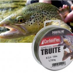 FIL CARBONFLEX TRUITE 150M 0.203mm-4.58kg