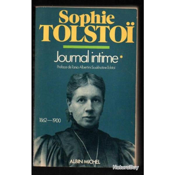 journal intime 1862-1900 vol 1 de sophie tolstoi