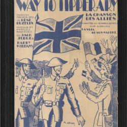 it's a long way to tipperary feuillet chanson éditions feldman , ceb guerre 1939