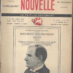l'europe nouvelle 1141 23 décembre 1939, numéro spécial d'après le livre jaune
