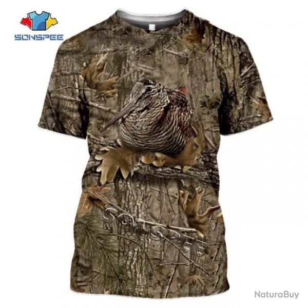 t-shirt chasse 3D ref 5019