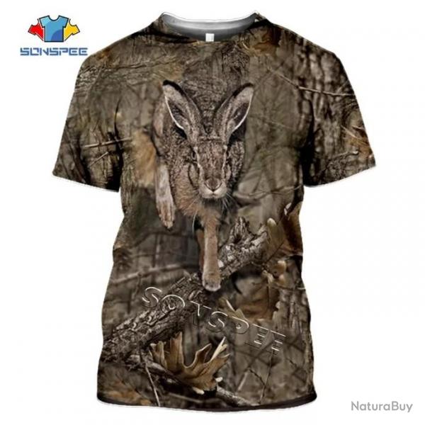 t-shirt chasse 3D ref 5026