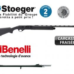 Combo Fusil STOEGER M3000 Synthétique 12/76 71cm + Canon Slug 61cm