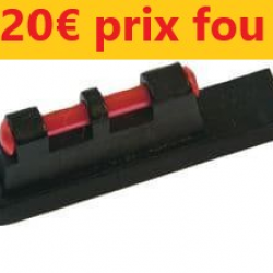 Guidon vrai fibre optique longitudinal hauteur dépassante 5 mm  queue d'aronde 5    FIBRE  Ø 1.6