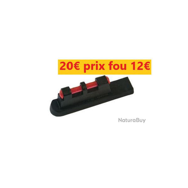 Guidon vrai fibre optique longitudinal hauteur dpassante 6 mm  queue d'aronde 5   FIBRE   1.6