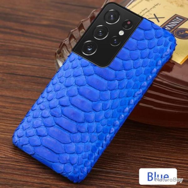 Coque Samsung Serpent Python, Couleur: Bleu, Smartphone: Galaxy Note 9