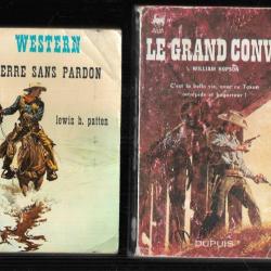 western poche 4 livres terre sans pardon , le grand convoi , les rodeurs de frontières , la fille du