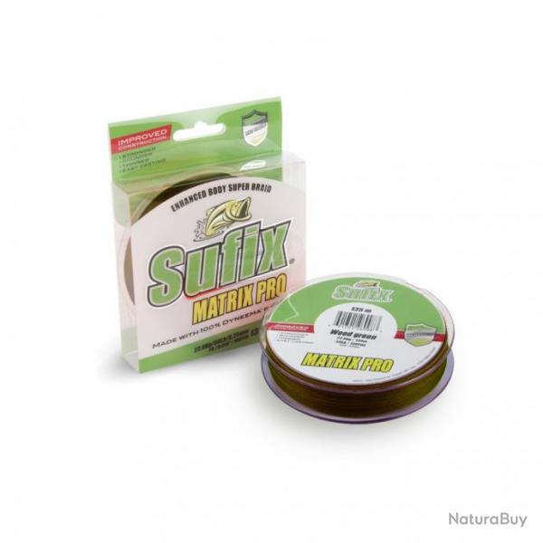 Tresse sufix matrix pro weed green 135m  25/100