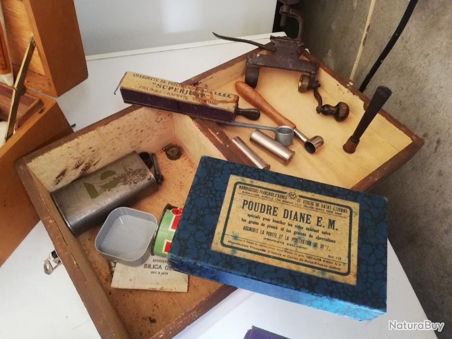 Lot D'anciens Outils Pour Fabrication De Cartouches De Chasse - Occasion, Marques Diverses