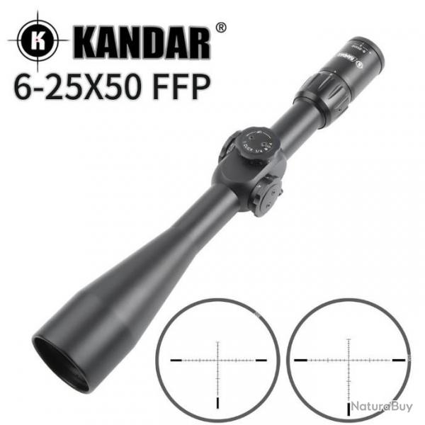 KANDER - 6-25X50 FFP, lunette de vise tactique LIVRAISON GRATUITE!!!