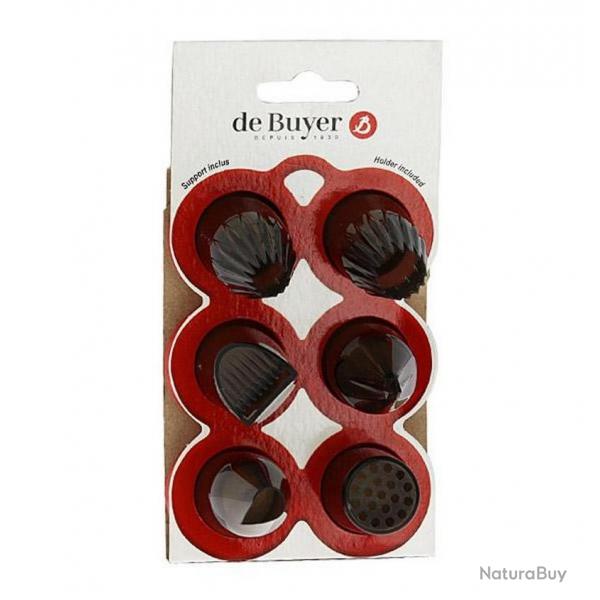 Lot 6 douilles spciales ptisserie pour piston "Le Tube" [De Buyer]