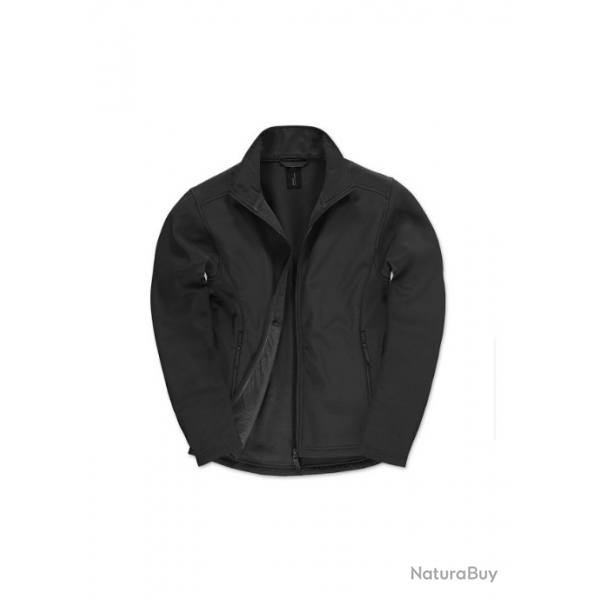 Veste Soft-Shell Homme ID.701 B&C noir BCIDM70107