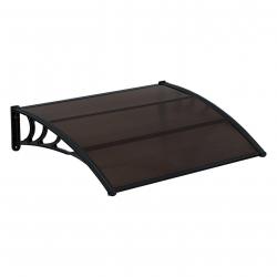 Auvent de porte d'entrée marquise d'accueil résistante aux intempéries ABS polycarbonate aluminium