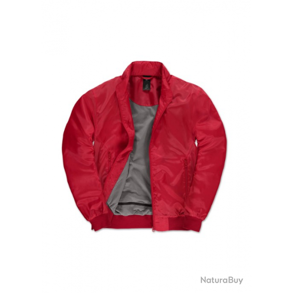 Veste TROOPER HOMME B&C Rouge / gris  BCTROM07