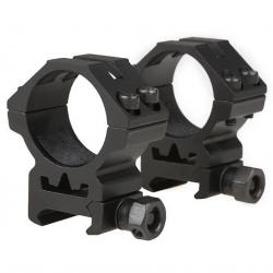 Anneau Bas 30mm (Set 2pcs) Noir (Theta Optics)