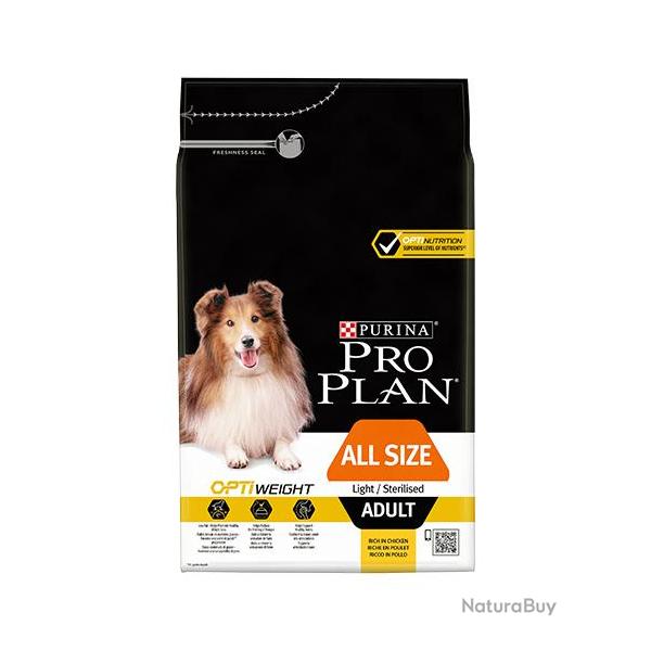 PROPLAN DOG ADULT LIGHT STERILISED POULET 14KGS